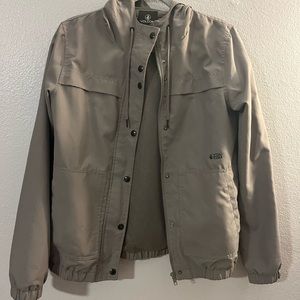 Volcom womens windbreaker jacket gray